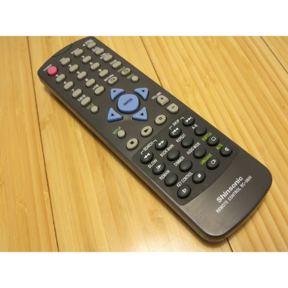 Shinsonic Remote RC-380H for DVD833, DVDA833, DVD3000SP, DVD2540, DVD3838 player